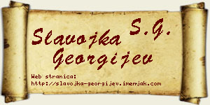 Slavojka Georgijev vizit kartica